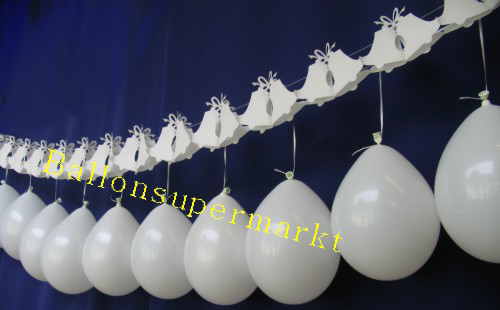 Hochzeitsglocken-Girlande Luftballons Dekoration Hochzeit Hochzeitsglocken-Girlande Luftballons Dekoration Hochzeit